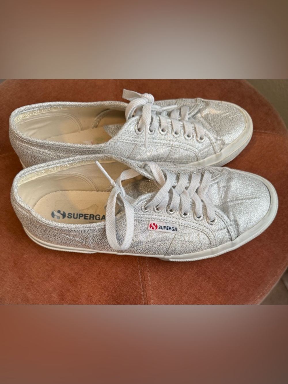 Superga Women's  Classic - Metallic Sneaker - Size 39 USA 8 EUC